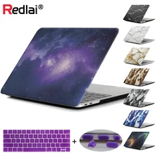 Жесткий чехол Redlai для Macbook Air Pro retina 11 13 15 New Pro 13 15 Touchbar чехол для ноутбука
