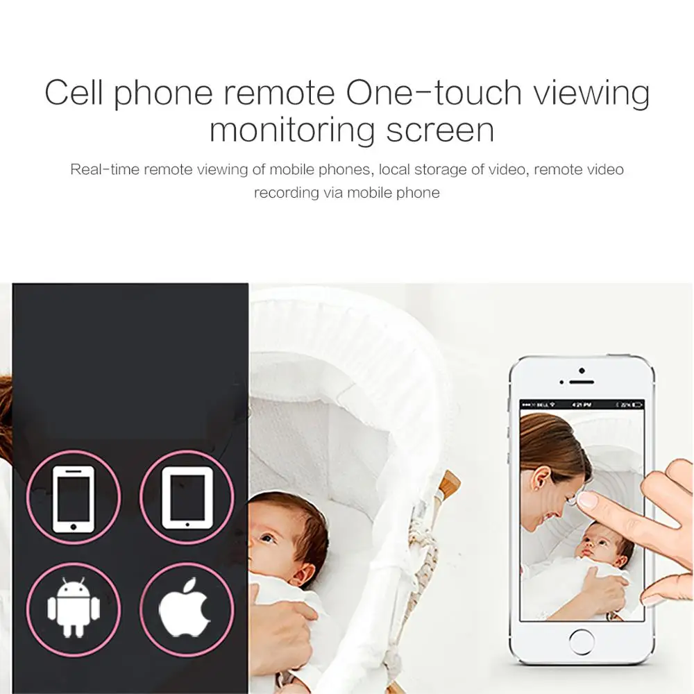 Ip Camera Wifi 1080P Mini Baby Monitor Audio Smart CCTV Home Security Wireless Ipcam PTZ Infrared Night Vision Surveillance HD