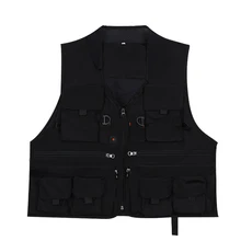 Быстросохнущая рыболовная охотничья жилетка летняя дышащая рыболовная куртка с карманами с сетчатой подкладкой для рыболова