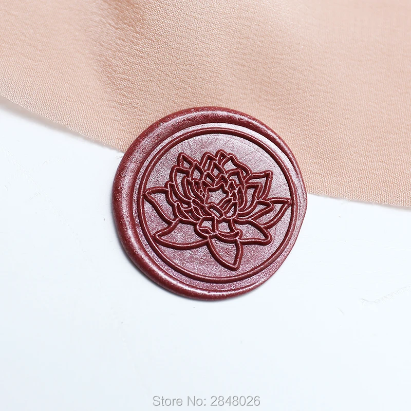Lotus Flower Wax Seal Stamp Sealing Wax Stamp Wedding Invitation Stamp