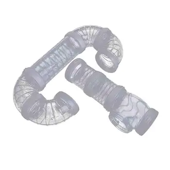 DIY U-type Plastic Pipe Line Tube Training Playing Connected External Tunnel Toys for Small Animal Hamster Cage Product Supplies 3