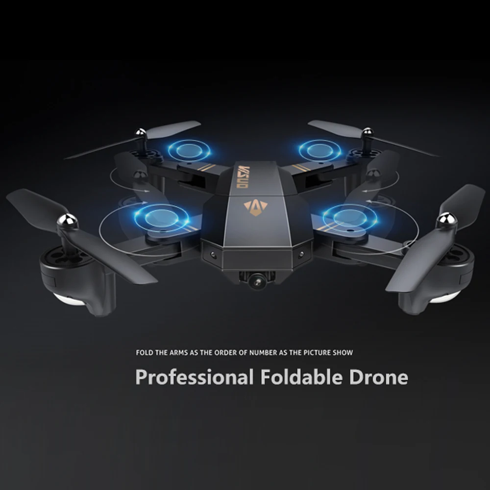 Visuo XS809W XS809HW Quadcopter Mini Foldable Selfie Drone with Wifi FPV 0.3MP/2MP Camera Altitude Hold RC Dron Vs JJRC H47 E58