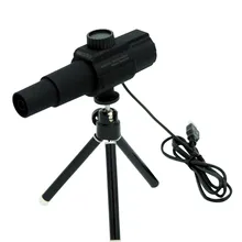 USB 70x Портативный Компактный телескоп Карманный цифровой телескоп со штативом для обнаружения концерта(черный