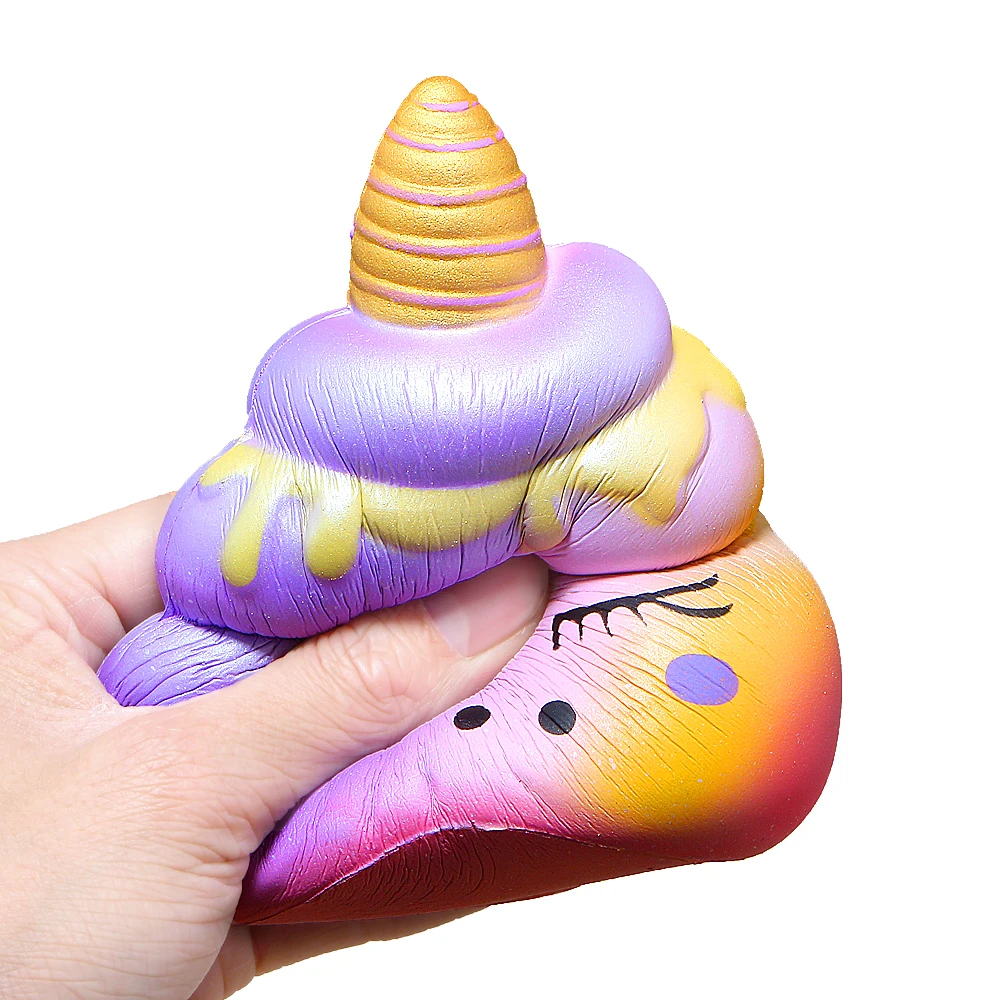 Единорог мягкими красочными Jumbo Poo мягкий крем ароматизированный медленно