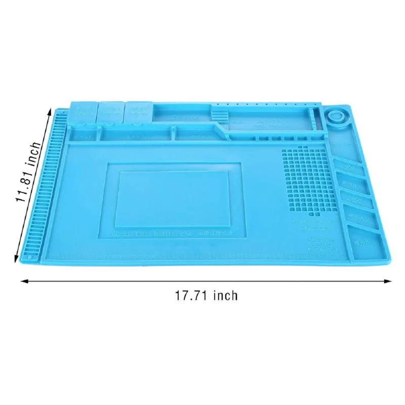 Heat Insulation Silicone Pad Soldering Repair Maintenance Work Platform Mat ASS
