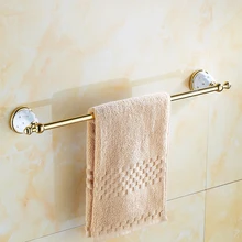 Полотенцесушители золотой, серебряный, двухслойный держатель для полотенец твердая латунь сделанная настенная Ванна Продукты Аксессуары для ванной комнаты