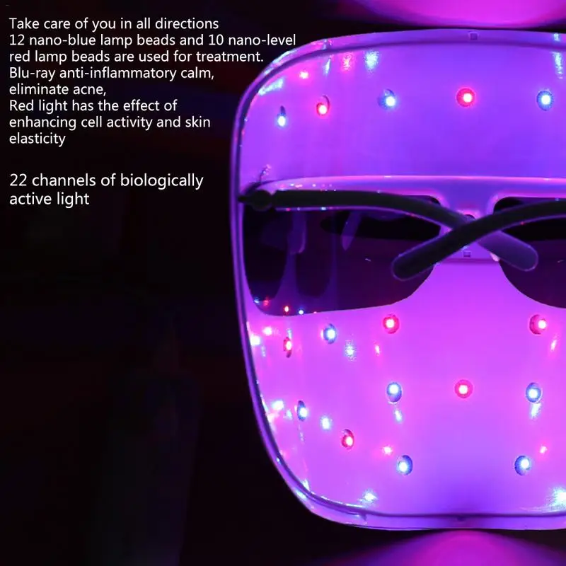 

LED Mask Light Mask Instrument Beauty Skin Acne Phototherapy Photon Whitening Rejuvenation Device Anti Acne Face Care For Women