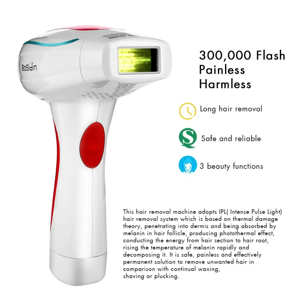 

BOSIDIN Hair Epilator IPL Hair Removal Machine Body Arm Bikini Trimmer Permanent Painless Hair Remover Depilator Depilador