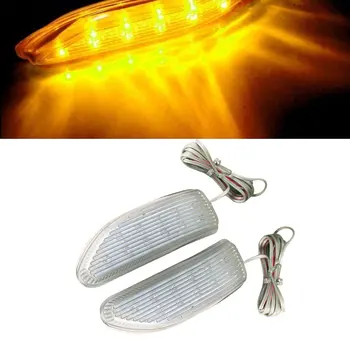 

2Pcs Car Universal Rear View Mirror Side Mirror Light 13Led Turn Signal