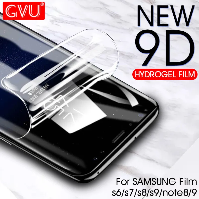 

9D Curved Soft Hydrogel Film For Samsung Galaxy S8 S9 S7 S6 edge Plus Screen Protector Film For Samsung Note 8 9 Film(Not Glass)