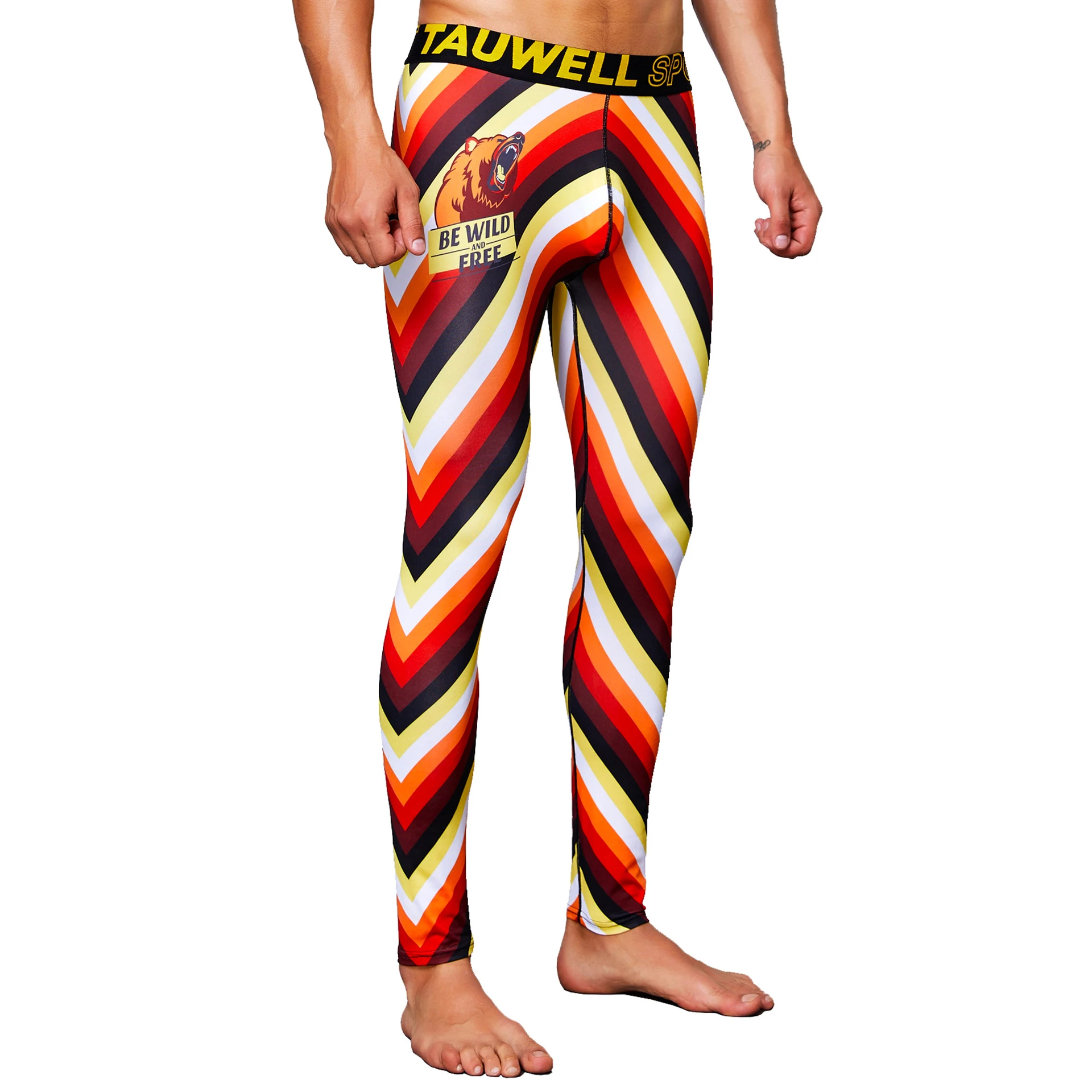 Striped running leggings Clearance