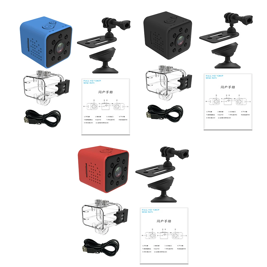 

SQ23 Mini DVR 1080P Night Vision Video For Vehicle Home Office Camcorder Night Vision 8 Infrared Lights