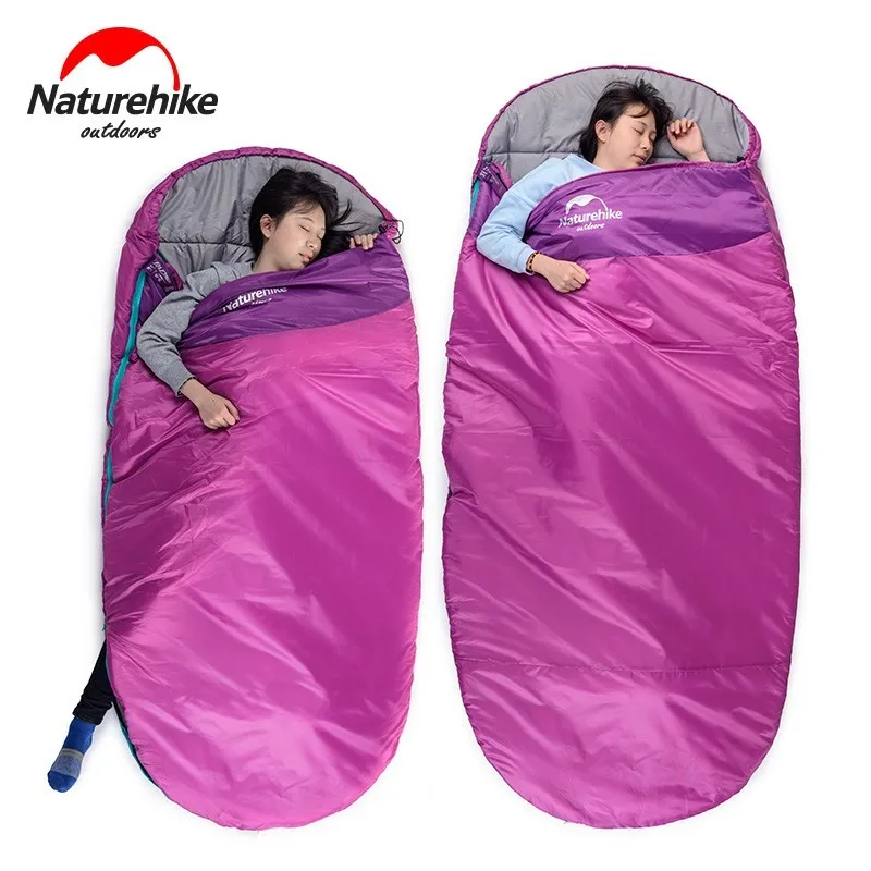 Limited  Naturehike Adult Outdoor Camping Indoor Thicken Warm Portable Single Sleeping Bag For 4 Seasons Spr