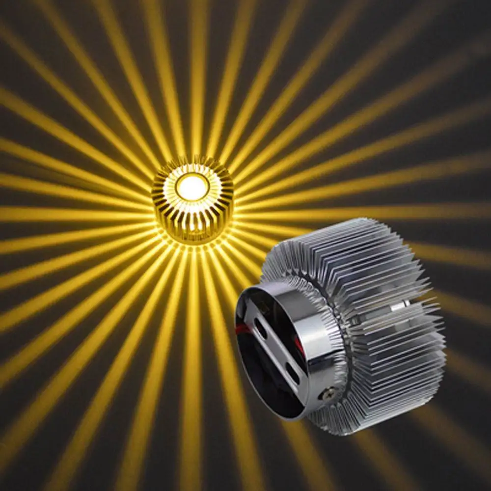 Remote control led wall light 3W RGB aluminum wall sconce AC85 265V