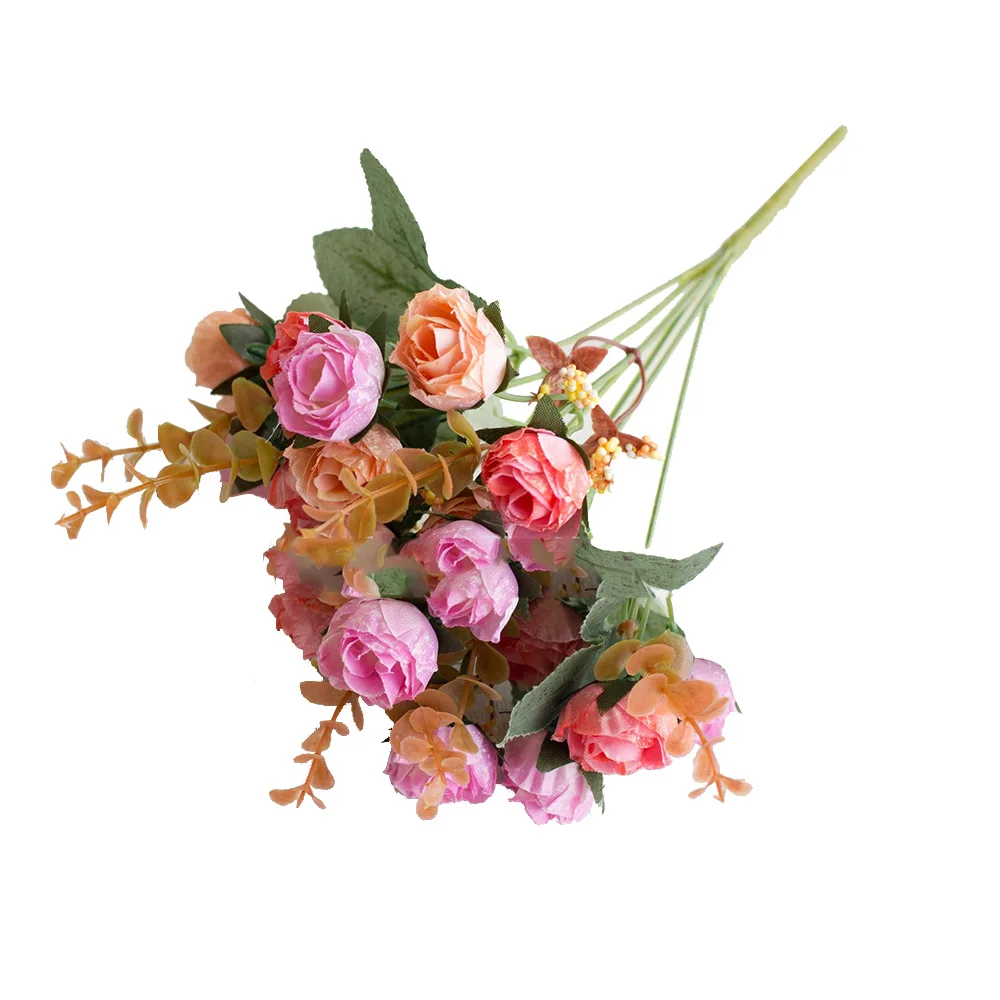 Roses Artificial Flowers High Quality Fake Flower Artificial Flowers For Wedding Birthday Party Decoration Supplies