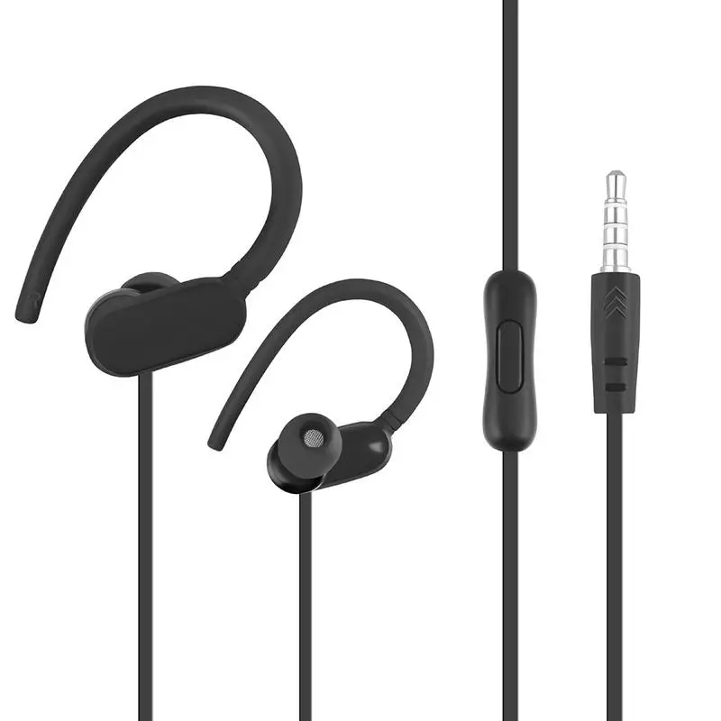 

Ear Hook Wired Headphones Music Sports Headset Windproof Durable Not Easy To Fall Off With Very Loud Sound For Heavy Metal Music