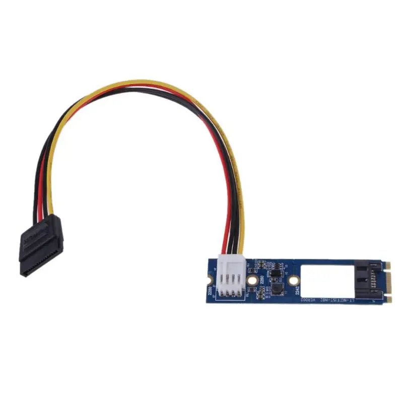 

M.2 NGFF SATA to 7Pin SATA M2 to SATA Converter Card Adapter with Cable