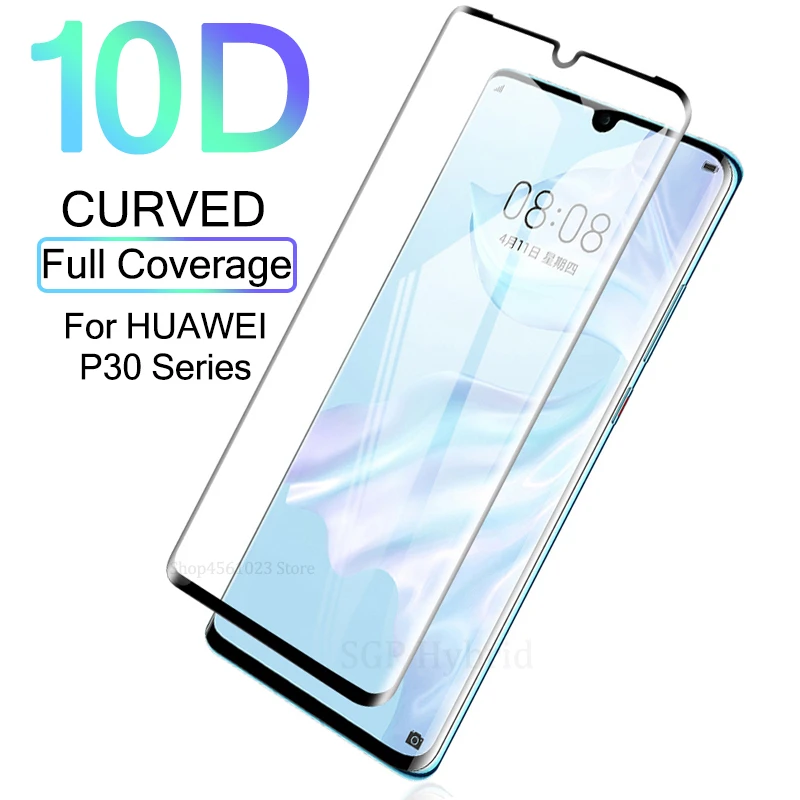 

10D P30Pro Screen Protector For Huawei P30 Pro P30Lite Protective Glass On The Hauwei P30 Lite light Tempered Glass Film Curved