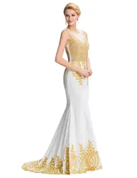 GK платья без рукавов Золотые Аппликации принцесса Вечеринка платье jurkjes принцесса 8 Размер США 2 ~ 16
