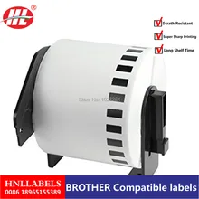 50x рулоны для принтера Brother непрерывного этикетки стикер для штрих-кода DK22205 DK-22205 DK 22205 62 мм* 30,48 м белая бумага