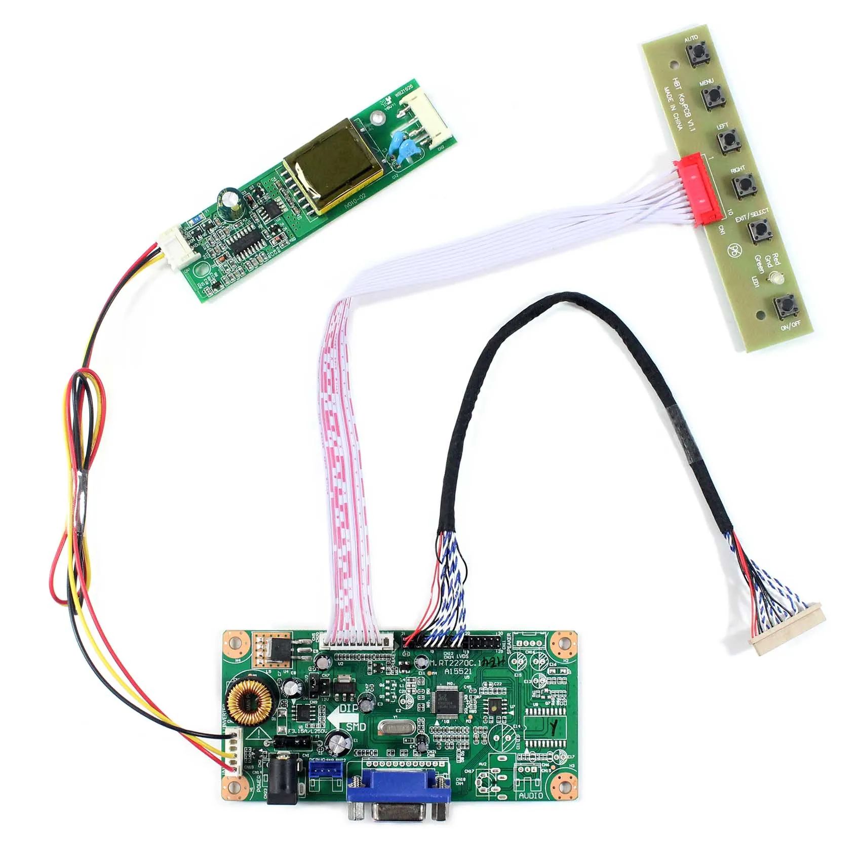 Плата VGA LCD для 20 контактного интерфейса LVDS ЖК экран 15 3 дюйма 1280x768 Φ|Запасные