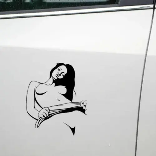 

Sexy Woman Sticker Decal Allure Naked Girl Strippers Car Sticker Pet 6.2 inch
