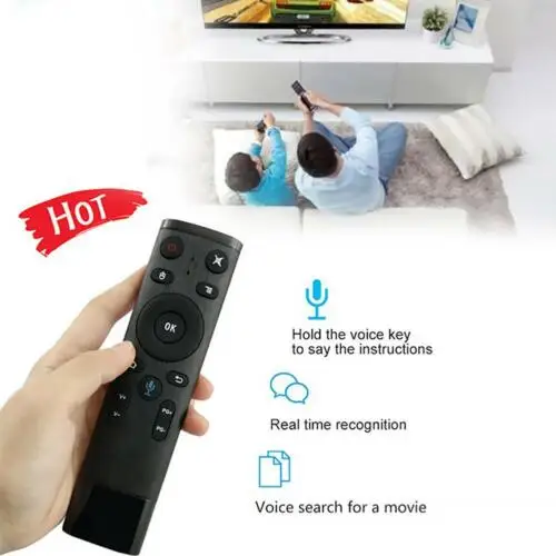 

Q5 Bluetooth/2.4GHz WIFI Voice Remote Control Air Mouse With USB Receivers New