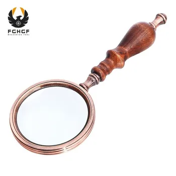 

FGHGF Handheld Magnifier 10X Reading Jewelry Magnifying Glass Portable Antique Loupe With High Magnification Lens For Maps Book