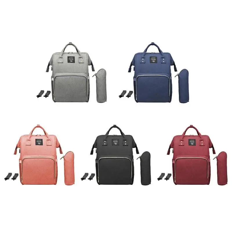 

Maternity Waterproof Diaper Bag USB Charging Large Mummy Nursing Backpacks