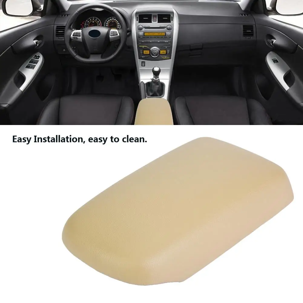 

Armrest Cover Leather Armrest Center Console Lid Cover for Toyota Corolla 2007 2008 2009 2010 2011 2012 2013 Yellow