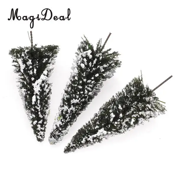MagiDeal 10 шт. 1/150 белый темно зеленый пейзаж пейзажная модель кедровые деревья для