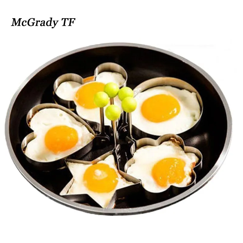 Round Shape Stainless Steel Egg Mold Omelet Ring Egg Molds Cooking