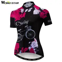 Weimostar Bike Team Cycling Jersey Shirt Summer Women Short Sleeve Bicycle Clothing Maillot Ciclismo Quick Dry MTB Bike Jersey weimostar summer red cycling jersey set women gel pad mountain bike clothing quick dry mtb bicycle jersey set maillot ciclismo