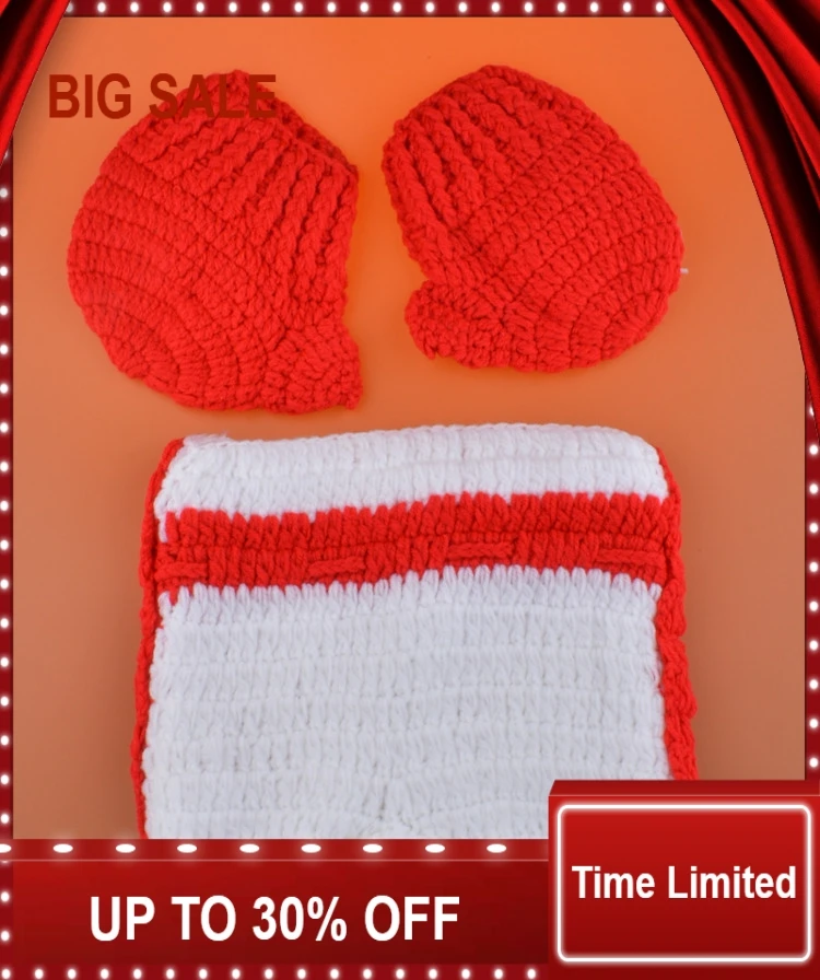

Baby Boy Girl Crochet Hats Photography Props Infant Kids Knitted Costume Clothes Crochet Clothes Baby 1set