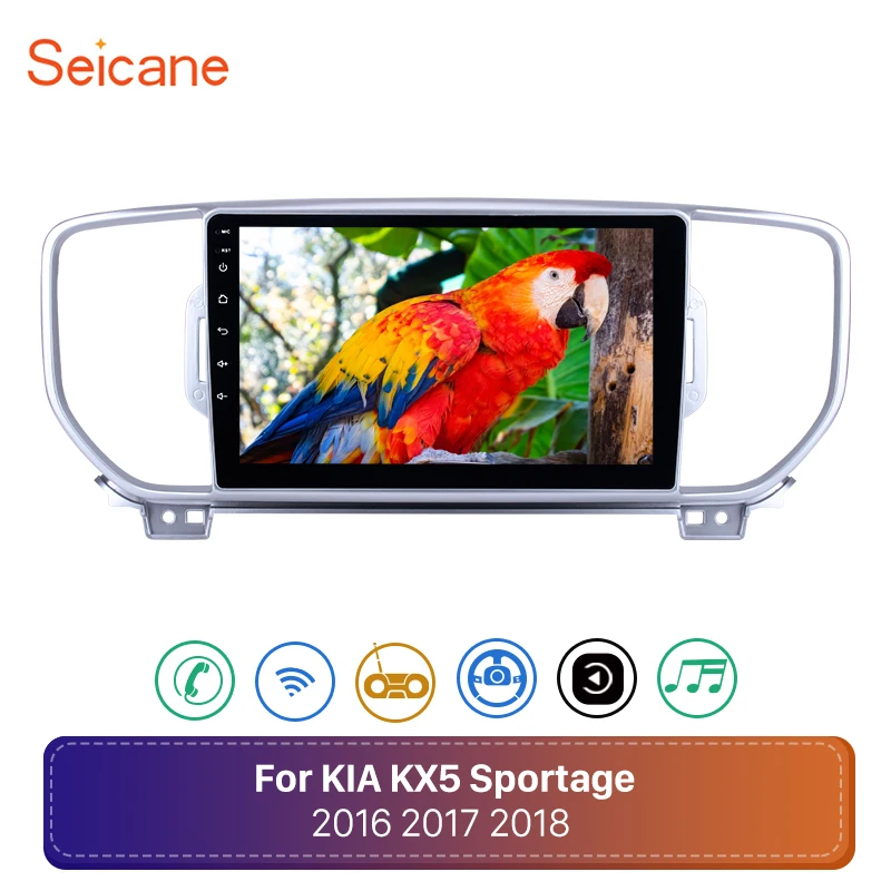 Seicane Android 8,1 2din автомобильный dvd плеер для KIA sportage KX5 gps навигации 9 дюймов Wi-Fi 4-х ядерный стерео автомагнитолы