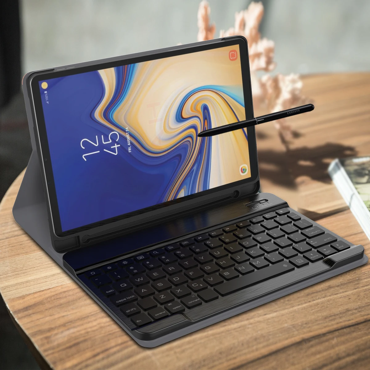 Для samsung Galaxy Tab S4 10 5 T830 чехол планшет США Bluetooth клавиатура кожаный для дюймов Чехол