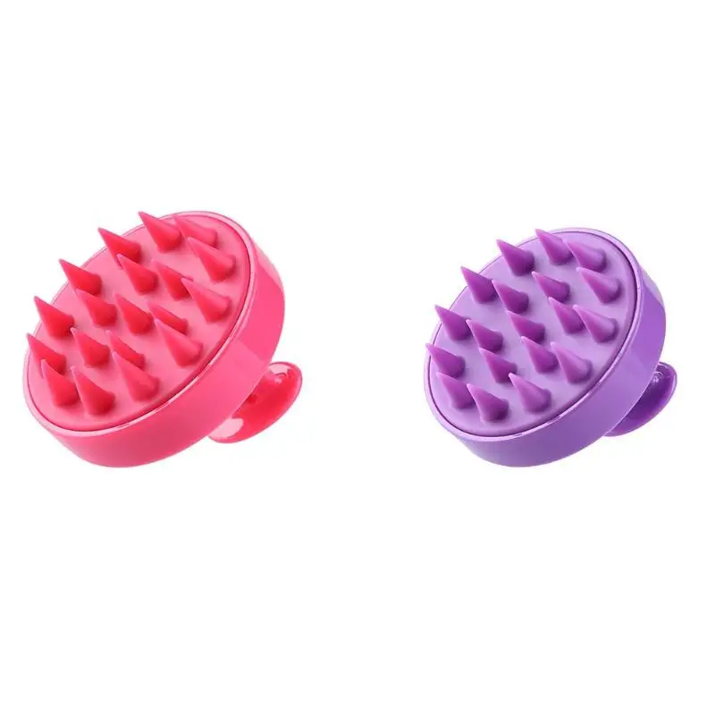 

Shampoo Comb Silicone Teeth Hair Scalp Natural SPA Brush Wooden Bath Shower Brush Body Brush Massage Brush Hair Washing Comb