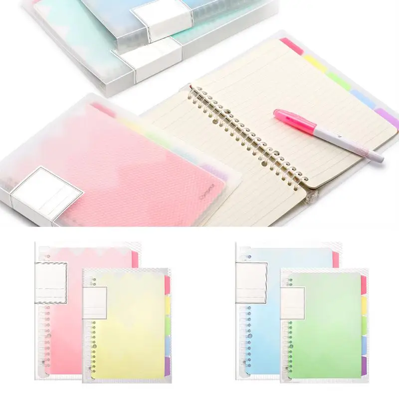

A5 / B5 Coil Notebook Plastic Removable Loose Leaf Notebook For Daily Memos
