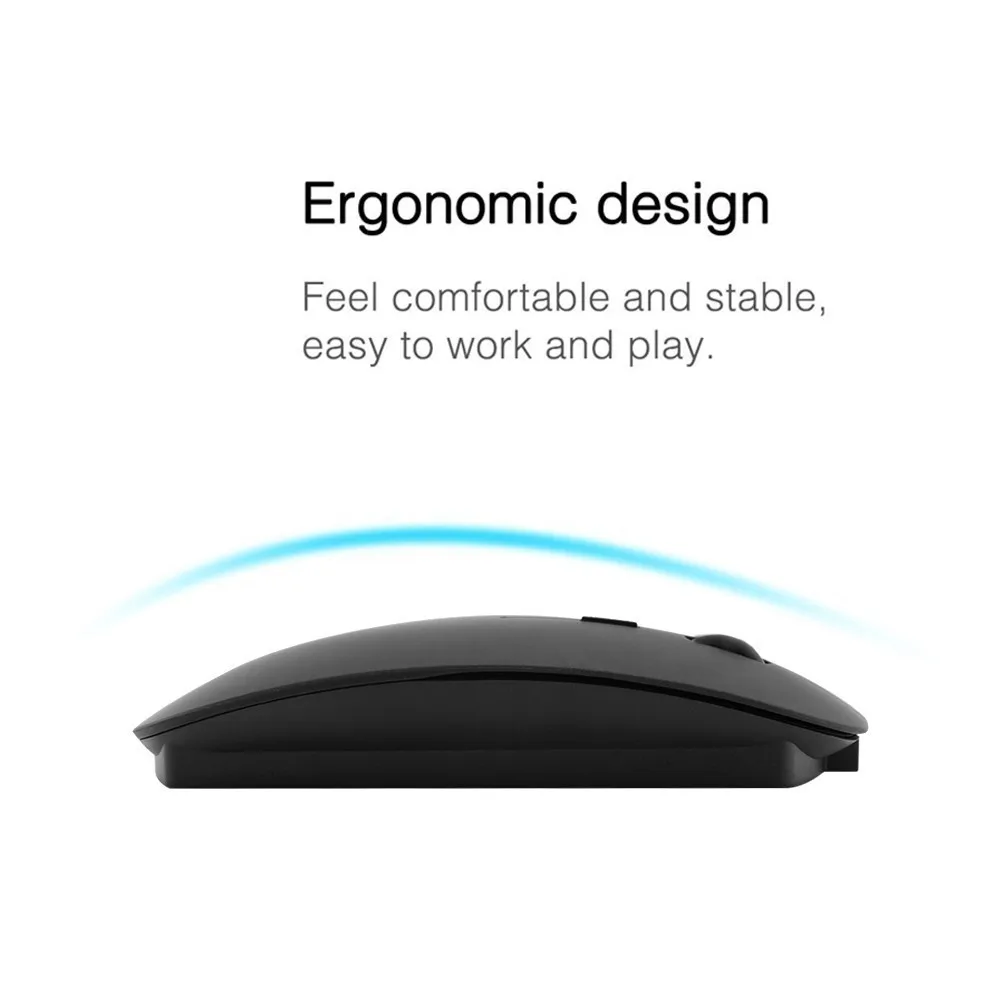 CHYI Bluetooth Беспроводная Двухрежимная 2 в 1 Зарядка мышь 1200 точек/дюйм ультратонкие