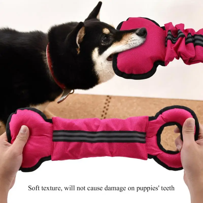 

New Style Pets Dog Chew Toys Dog Tug Toy Bone Shape Dogs Interactive Training Toys 3 Colors Available
