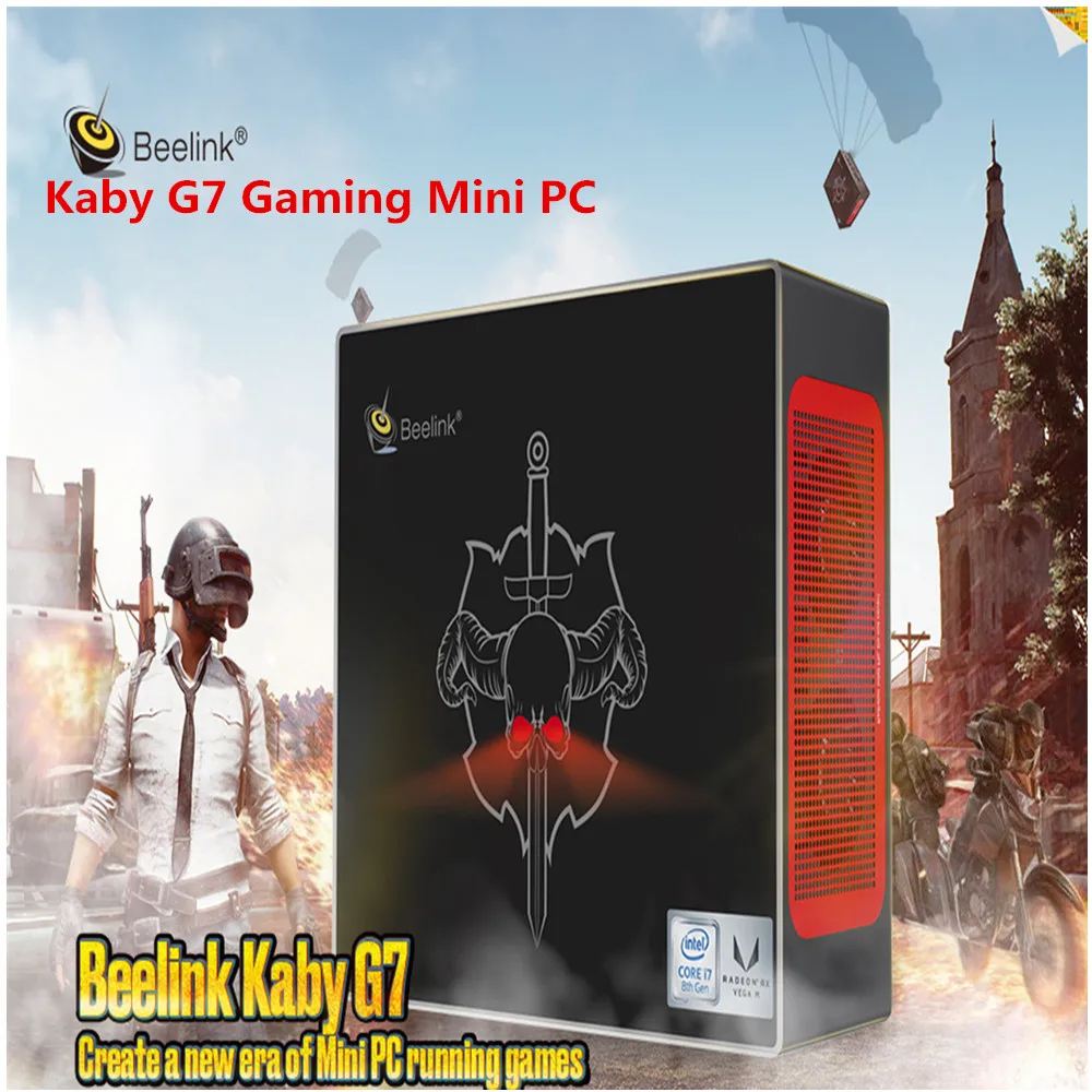 

Beelink Kaby G7 Gaming Mini PC Intel Kaby Lake i7 - 8709G / Intel HD Graphics 630 / 2.4GHz + 5.8GHz / BT4.0 / 1000Mbps LAN