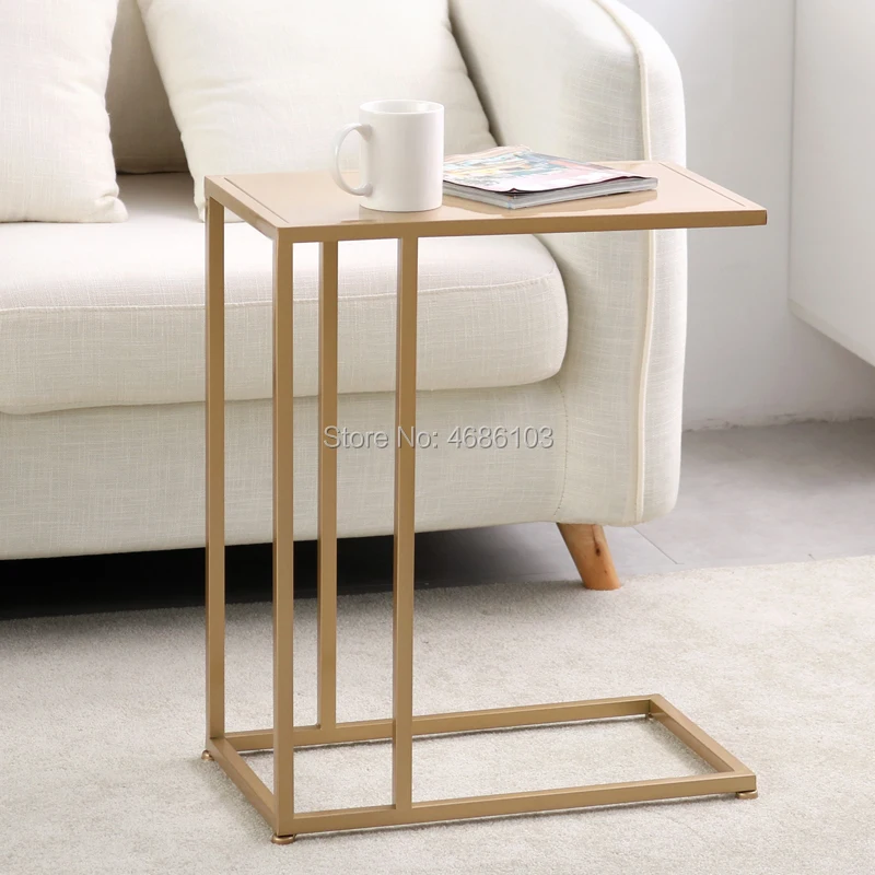 2019 Nordic Creative U Type Wrought Iron Bedside Table Flower Wrought Iron Bedside Table