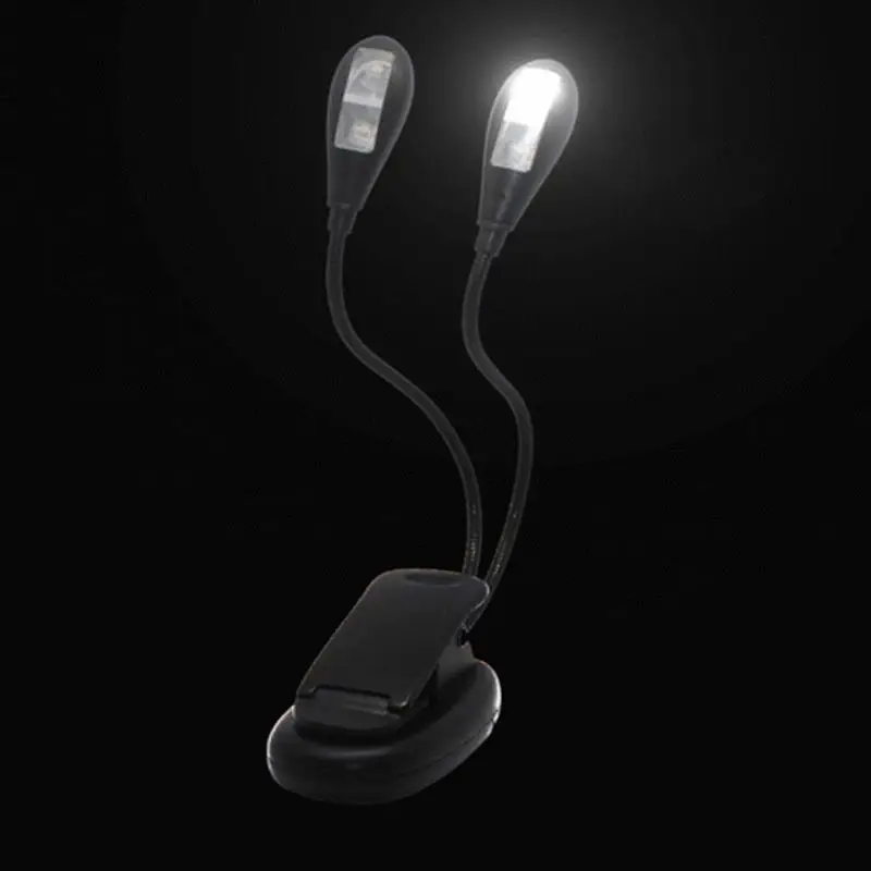 VKTECH 4 LED зажим держатель USB мощность Led Настольная лампа Battry питания мини