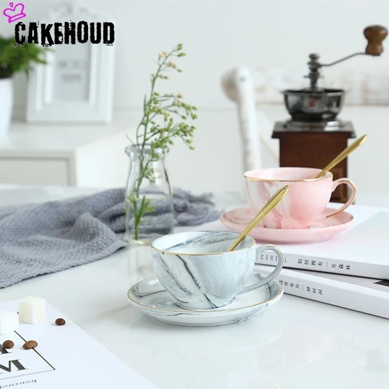 CAKEHOUD Благородная керамическая кофейная чашка блюдце послеобеденный чайный