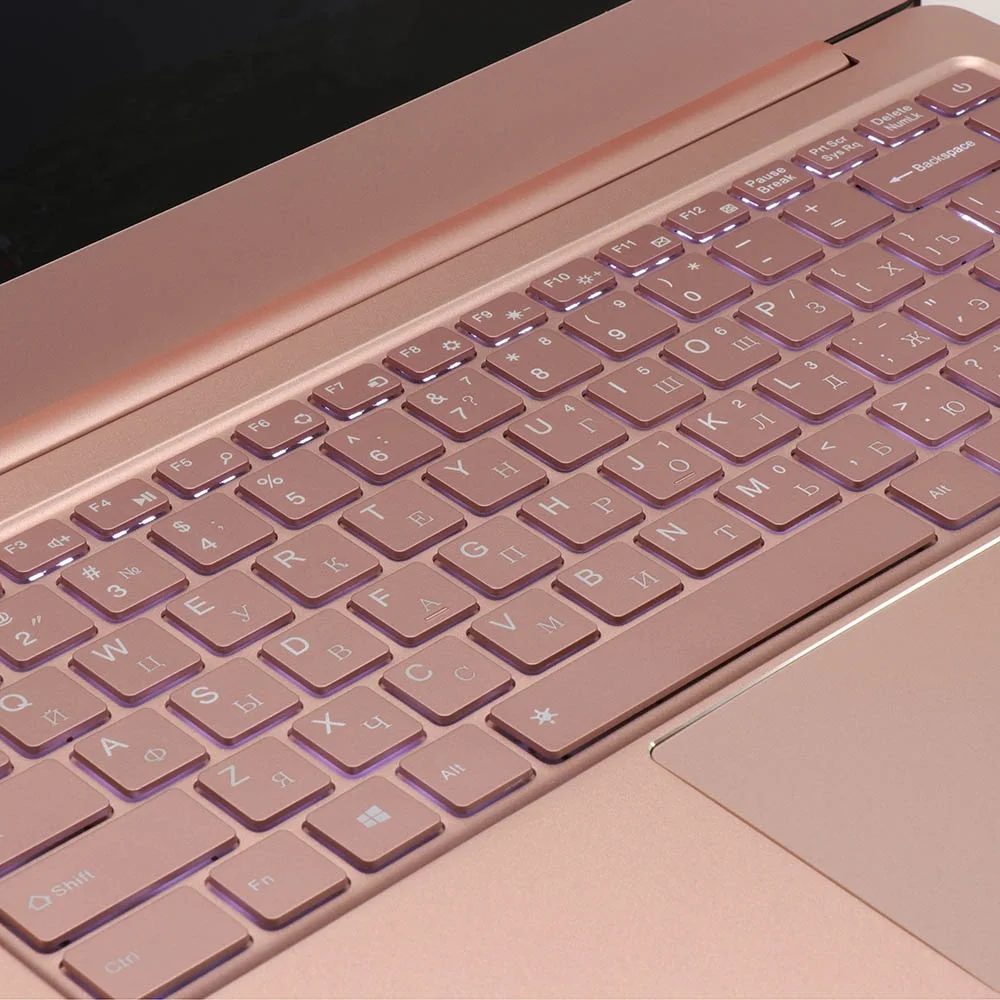 Metal Ultrabook SSD 256GB 64GB 512G IPS CPU Intel Windows10 Student Office Laptop Arabic French Spanish Russian Keyboard Backlit
