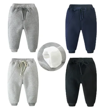 

Baby Boys Winter Pants Boys Fleece Sport Pant Children Warm Sweatpants 2-6 Years Kid Autumn Trousers Thick Pants Casual Clothes