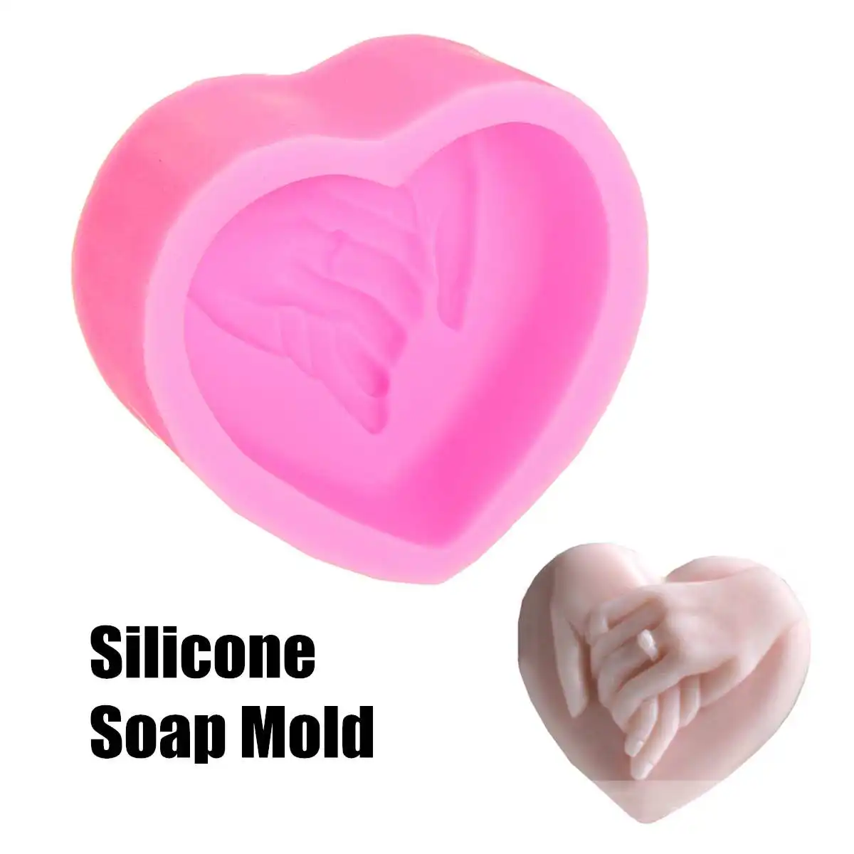 

DIY Double Rose Heart Silicone Mold Fondant Soaps Mould Formy Soap 3d Form For Soap Handmade Making Tool Supplies Easter Gifts
