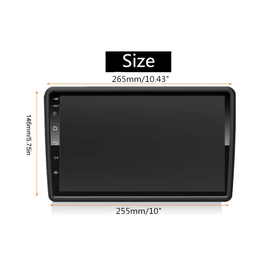  10.1 inch Car GPS DVD Multi-Function Player rotates the screen Android 1G RAM +16G ROM Car Stereo R