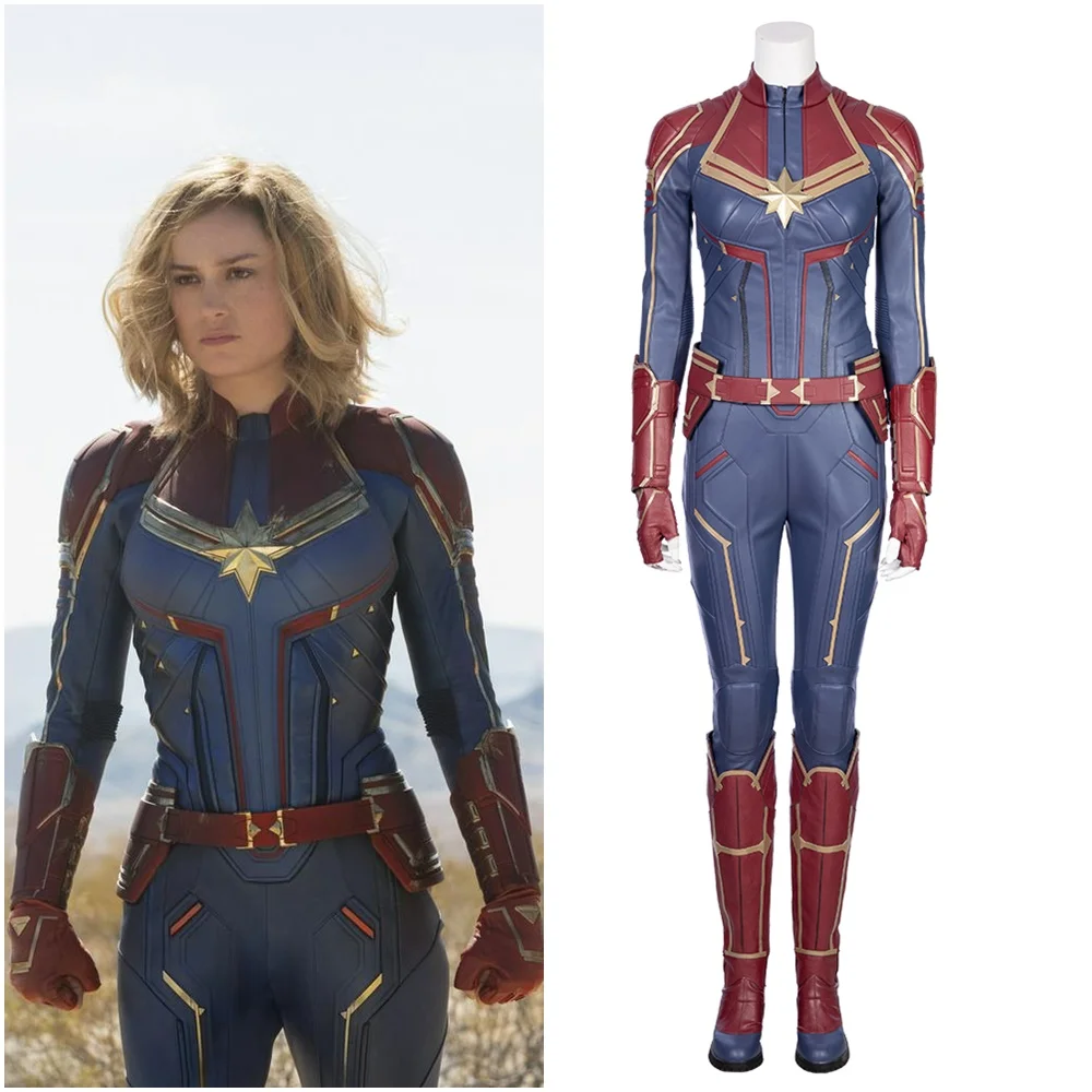 Carol Danvers костюм для косплея капитан комбинезон версия 1|Костюмы из фильмов и ТВ| |