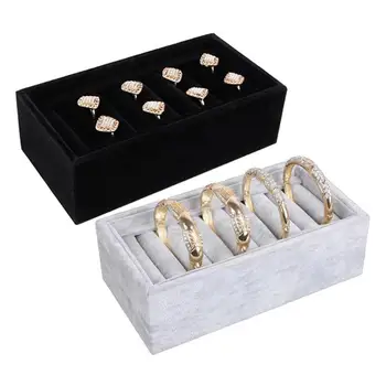 

Earrings Rings Bracelet Leather Jewelry Casket Rack Organizer Display Makeup Storage Holder Drawers Tray Box Case Jewelry Box